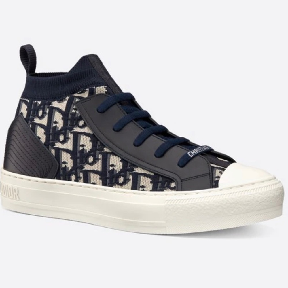 WALK'N'DIOR SNEAKER Navy Oblique Technical Mesh 39
